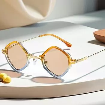 Non-polarized Metal Half Frame Men s Driving Sunglasses Women s Street Casual Wear Accessories Sunglasses