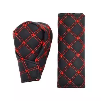 Non-Slip Car Shift Handle Cover Wear-resistant Car Interior Accessories for Car красный