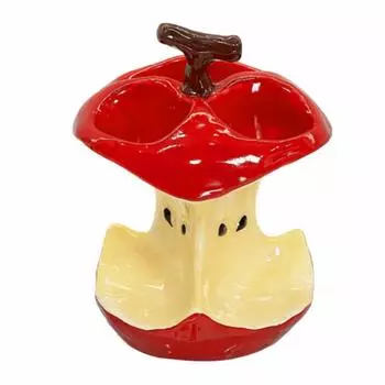 Non Slip Ceramic Toothbrush Holder Waterproof Electric Toothbrush Holder Kitchen Organizer 3 Holes Red