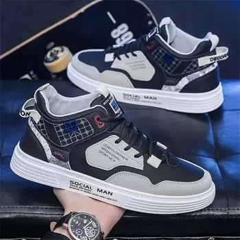 Non Slip Fall Blue Men s Shoes Vulcanize Men s Boot Models Men s Branded Sneakers Sport Life Lofer Daily High-quality 39