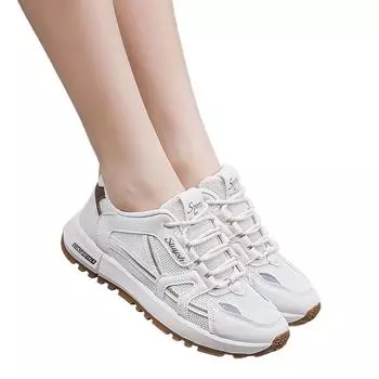 Non-Slip High Quality Mesh Sneakers Trainers Breathable Trendy Tennis Woman Brand Training SyfIyno 2024 New Gym Loafers Sports 35 хаки