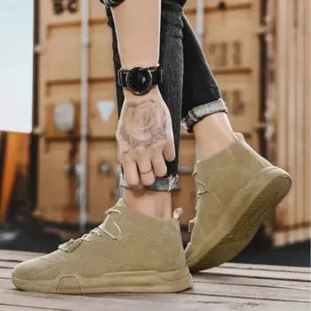 Non Slip Lace Up Men s Boots Work Male Shoes Industrial Safety Retro Original Deals Offer Vintage Size 45 Low Price Fashion New 39