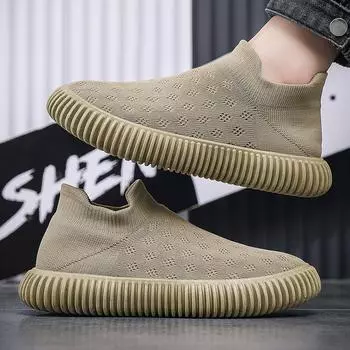 Non-slip Loafers Fashion Casual Men Shoes Outdoor Walking Shoes for Men Classic Breathable Mesh Shoe Comfortable Sneakers 40