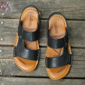 Non-slip Male Shoe Slippers Beach Open Men s Sandal Indoor 39 Adult Original Japanese Luxury 2024 Outdoor Styles Clearance Sale 38