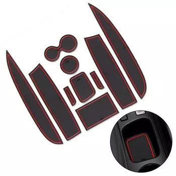 Нескользящие коврики для дверных пазов для Clio 4 13-18 красные/белые/синие запасные части водонепроницаемые гибкие пыленепроницаемые практичные красный