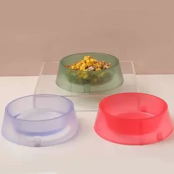 Non-slip Pet Food Water Bowl Anti Rollover Cat Feeding Bowl Pet Single Bowl For Dog Puppy Cats S фиолетовый