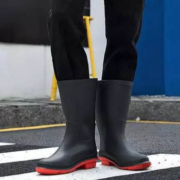 Non-slip Pvc Wear-resistant Men s Rain Boots Garden Low-heel Rainy Day Male Shoes On Offer Designer Loafers Work Gumboots 2024 39
