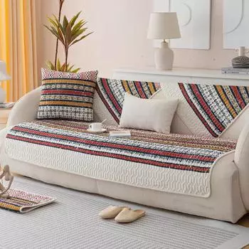 Non-Slip Sofa Cover Thick Soft Sofa Cushion Mat Modern L Shape Universal Couch Slipcovers for Living Room Furniture Protector A 70x70