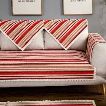 Non-Slip Sofa Cushion Fabric Fashion National Style Pastoral Color lace 60 * 60cm