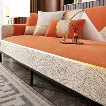 Non-Slip Sofa Cushion Four Seasons Universal Simple Modern Cushion Chenille Living Room Seat Cover Sofa Cover Cover Cloth 70-70cm