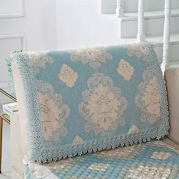 Non Slip Sofa Cushion Sofa Towel Rear Backrest Armrest Towel Neutral Easiest for Match All Year Round Cover Towel Fabric Craft Sofa Cover Dust Cover Green(Chris.) Rectangular hand towel 70 wide 50cm