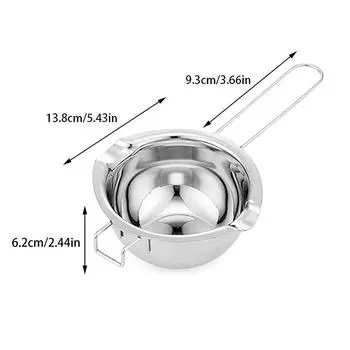 Антипригарный восковой горшок с длинной ручкой, горшок из нержавеющей стали, мыло-свеча своими руками, шоколадное масло, инструмент для мыла ручной работы