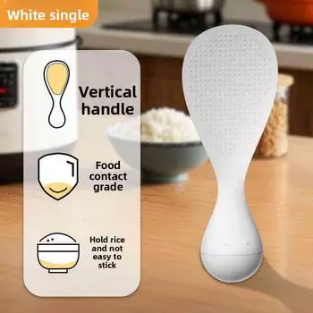 Non-Stick Rice Spoon Standing High Temperature Resistant Kitchen Scoop for Adults 1pcs
