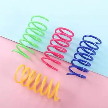 Non-toxic 20 packs Polychromatic Resilient Spring toy Bounce ball Cat toy Pet supplies
