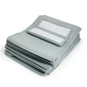 Non-woven storage hanging bag ten-layer storage bag hanging hat underwear storage rack wardrobe storage hanging bag серый