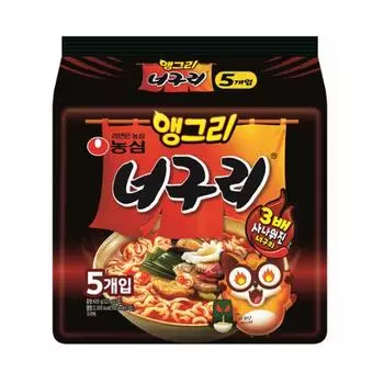 Nongshim 3X Острая сердитая лапша Неогури Рамён с морепродуктами 120г (2 варианта) 5PCS