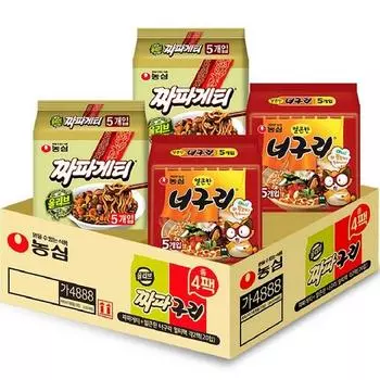 Nongshim Chapagetti 10 pieces Neoguri 10 pieces 2.6kg, 1 set