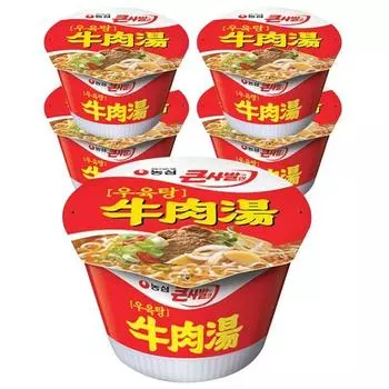 Nongshim Говяжий суп большая миска, 5 кусков