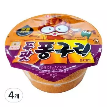 Nongshim Лапша быстрого приготовления Pupatpongguri Big Bowl 104г, 4 штуки