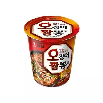 Nongshim Ojingeo Jjambong Ramyun Маленькая чашка 67г (3 варианта) 2PCS