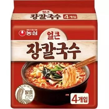 Nongshim Spicy Jangkalguksu Ramen, 4 packs