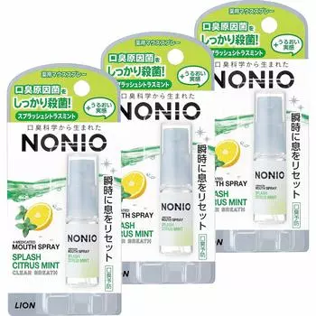 NONIO Mouth Spray Splash Citrus Mint 5ml x 3 [Quasi-drug] (Mouth Freshener)