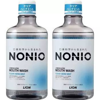 NONIO Mouthwash Clear Herb Mint 600ml x 2 mouthwash [Quasi-drug]