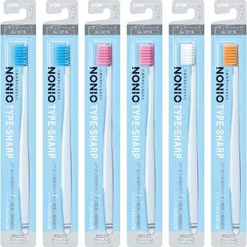 NONIO Soft Toothbrush Set of 6 not Type-Sharp (Color available) белый