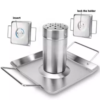 Nonstick Stainless Steel Roast Chicken Pan Grilled Holder Detachable Beer Roast Chicken Pan Barbecue Roasting Outdoor BBQ Tool