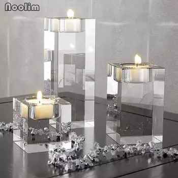 NOOLIM религиозные подсвечники Tealight подсвечник свадебные украшения центральные бонус 3Pcs A Set