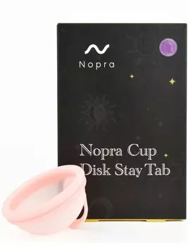 Nopra Menstrual Disc Stay Tab Limited Package Менструальная чаша Менструальная чаша Менструальная чаша (Светло-розовый, L)
