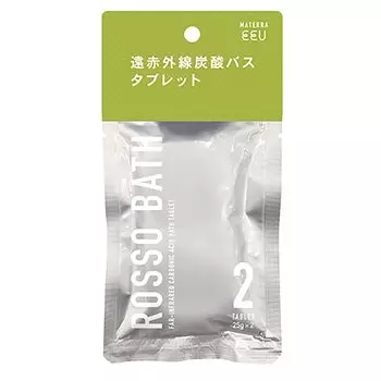 Nor Corporation Bath Salt Carbonated Rosso Bath Tablet Contains Moisturizing Ingredients Fresh Ginger Scent OB-ROS-2-3