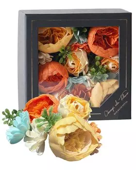 Nor Corporation Подарочная соль для ванн Flower Flower Bath Petal Champ de Fleurs 80 г Аромат апельсина OB-EGN-1-4 оранжевый