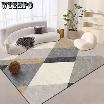 Nordic 3D Printed Geometry Гостиная Ковер Диван Журнальный Столик Коврик Спальня Прикроватный Ковер 80*120cm