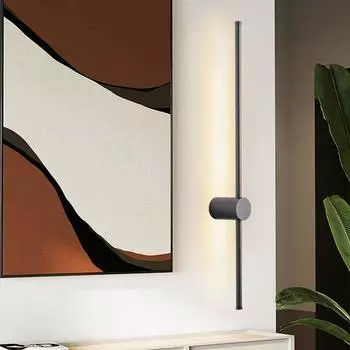Nordic Black LED Touch Dimmable Wall Lamp для спальни, столовой, для помещений, 8 Вт, 12 Вт, 16 Вт, 20 Вт, светодиодные настенные светильники, настенное бра, AC85-265V Warm White