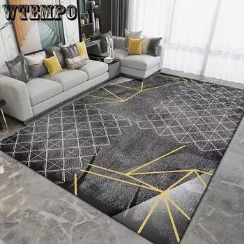 Nordic Carpet Гостиная Светлая Роскошная Коврики для Журнального Столика Спальня Большая Площадь Коврик Кухня Нескользящие Ковры 100 * 160cm