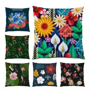 Nordic Decor Home Living Room Decor Мозаичная наволочка для подушки Тропическая наволочка для подушки 40x40cm