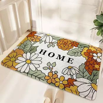 Nordic Floor Mat Entry Door Dirty Sand Dust Removal Wire Ring Household Entrance Non-slip Carpet Mat 60 * 90Cm edge pressing