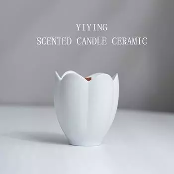 Nordic ins креативная керамическая ароматерапевтическая свеча-чашка контейнер для высококачественных подсвечников украшения контейнер из соевого воска романтические украшения Vegetarian whitening (excluding candles)