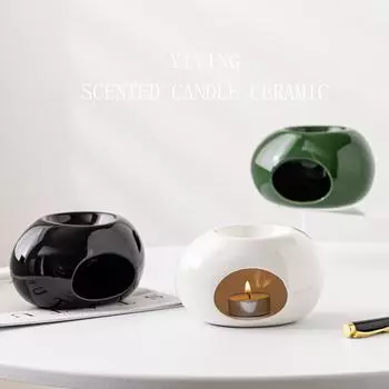 Nordic ins креативная керамическая ароматерапевтическая свеча-чашка контейнер для высококачественных подсвечников украшения контейнер из соевого воска романтические украшения Bright White