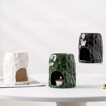 Nordic ins креативная керамическая ароматерапевтическая свеча-чашка контейнер для высококачественных подсвечников украшения контейнер из соевого воска романтические украшения bright white