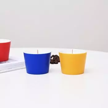 Nordic ins креативная керамическая ароматерапевтическая свеча-чашка контейнер для высококачественных подсвечников украшения контейнер из соевого воска романтические украшения Red (excluding candles)