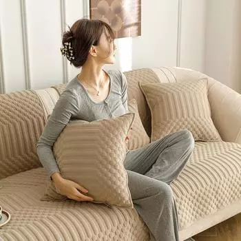 Nordic Ins Ретро осень и зима диванная подушка плюшевая простая утолщенная теплая наволочка ткань четыре сезона чехол для дивана 70*70cm