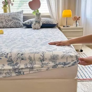 Nordic Ins Small Fresh простыня покрывало цельное Simmons чехол для матраса пылезащитный защитный чехол нескользящий фиксированный чехол для кровати Piece Fitted Sheet5