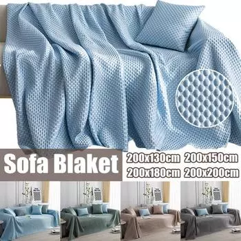 Nordic ковры одеяло гобелен домашний декор настенные украшения чехол для стула полотенце мягкие постельные принадлежности гобелен 200x130cm синий