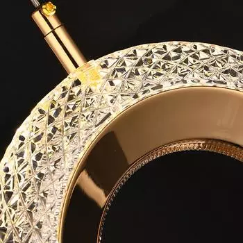 Nordic Light Luxury Crystal Lamp Современный светодиодный подвесной светильник Living Decor Спальня Прикроватная люстра Подвесной светильник Внутреннее освещение 3000K warm light