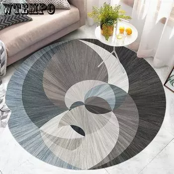 Nordic Light Luxury Round Carpets Living Room Decoration Ковры Спальня Decor Прикроватный ковер Simple Lounge Rug diameter 60CM