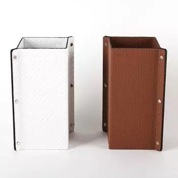 Nordic light роскошная плетеная кожаная ваза квадратная прямая цветочная ваза модель комнаты стойка регистрации отеля элитные украшения Orange Flower M1002212