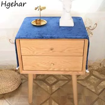 Nordic Luxury Пылезащитный чехол для дома, универсальный, прикроватный столик, шкаф, ткань, современный домашний декор, защитные накладки для кофе 40x70cm хаки