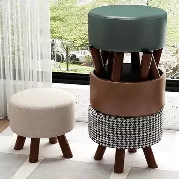 Nordic Makeup Design Stool Bench Light Luxury Dresser Sofa Low Stool Doorway Shoes Stool Makeup Chair Bedroom Living Room
